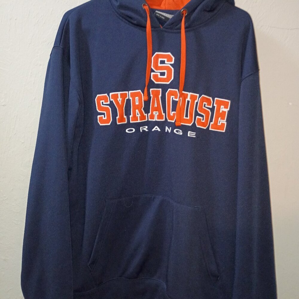 Official Syracuse University Orange hoodie by Colosseum Athletics, Unisex XL.